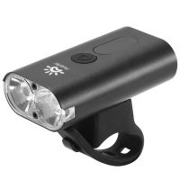Far bicicleta Huerler® C1805, aluminiu, lampa 2 x T6, acumulator 1500mAh, incarcare USB, rezistent la apa, 600 lumeni, 4 moduri lumina, compatibil trotineta sau scuter, negru