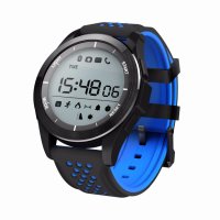 Ceas smartwatch TechONE™ F3 Sport, autonomie 12 luni, rezistent la apa ip68, Android/iOS, notificari apeluri, sms, barometru, altitudine, negru