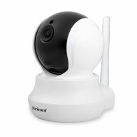 Baby monitor WIFI Sricam™ BabyM 400, night vision, camera rotativa, functie talk back, senzor miscare, alb