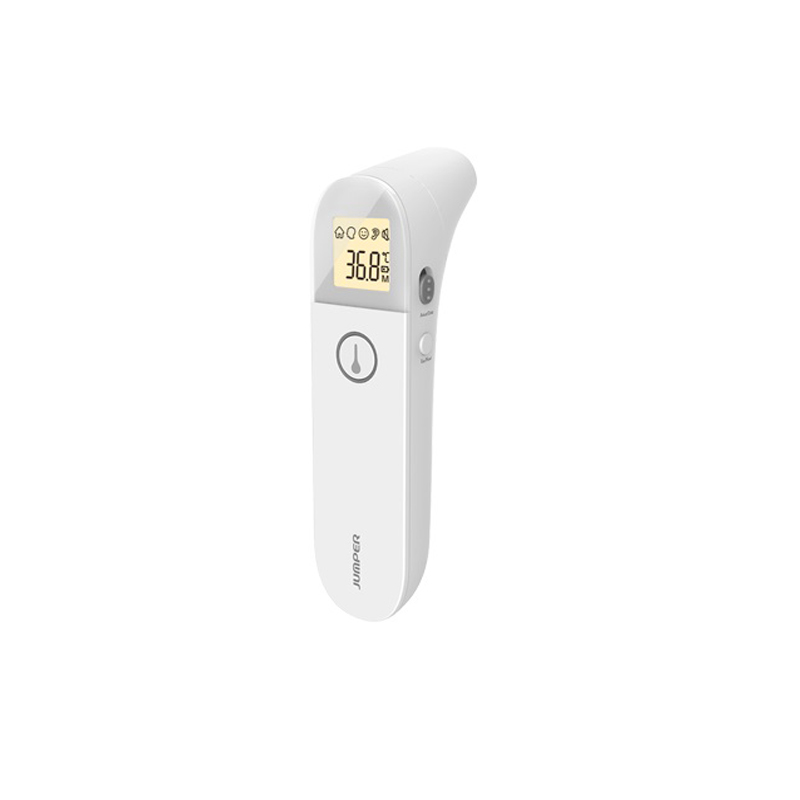 Termometru copii infrarosu Jumper® FR410 non contact Pro tri mode, capac magnetic, testat clinic, ureche, frunte si obiecte, alb