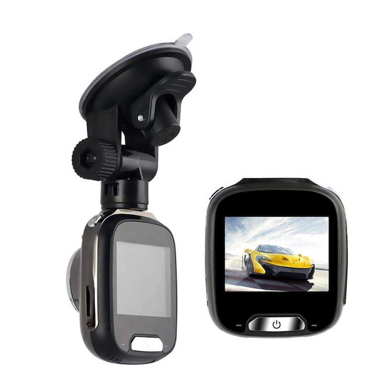 Camera auto DVR Loosafe™ RoadTeam M008, 2 inch, FullHD, metalica, auto ON/OFF, unghi 170 de grade, monitor parcare, inregistrare in bucla, gri