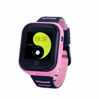 Ceas smartwatch GPS copii TechONE™ KT11 4G, apel video, camera ultrapixel, Wi-Fi, rezistent la apa IP67, telefon, bluetooth, SOS, touchscreen, monitorizare spion, Roz