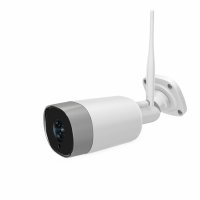 Camera de supraveghere exterior WIFI Loosafe™ CB301 Pro, exterior, 3MP, night vision, comunicare bidirectionala, rezistenta la apa, FullHD, senzor miscare, compatibil Alexa alb