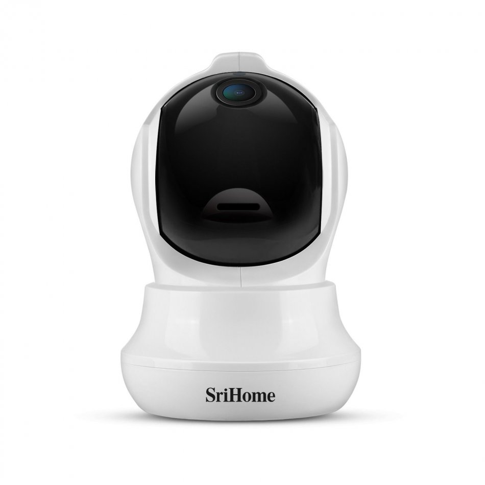 Camera de supraveghere WIFI Sricam™ SH020 Smart, 3MP, Rotire automata, FullHD 1080p, senzor miscare, detectare umana, urmarire tinta, alb
