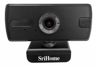 Camera web, SriHome™ SH039 Pro, Extra FullHD 3MP, unghi 110 grade, 30FPS, anulare zgomot de fond, rotire, plug & play,  negru
