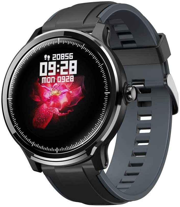 Ceas smartwatch TechONE™ SN80, stand by indelungat, sporturi multiple, carbon, rezistent la apa, notificari, fatete multiple, ritm cardiac, senzor Bosch, vigratii, negru