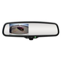 Camera auto video oglinda DVR Loosafe™ RoadTeam HR-801, Ecran Tactil, Full HD 30fps, unghi 170 grade, metalica, camera marsarier, inregistrare cliclica, WDR, acumulator inclus, negru
