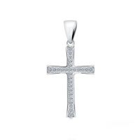Pandant cruce cu cristle Zirconiu Argint 925